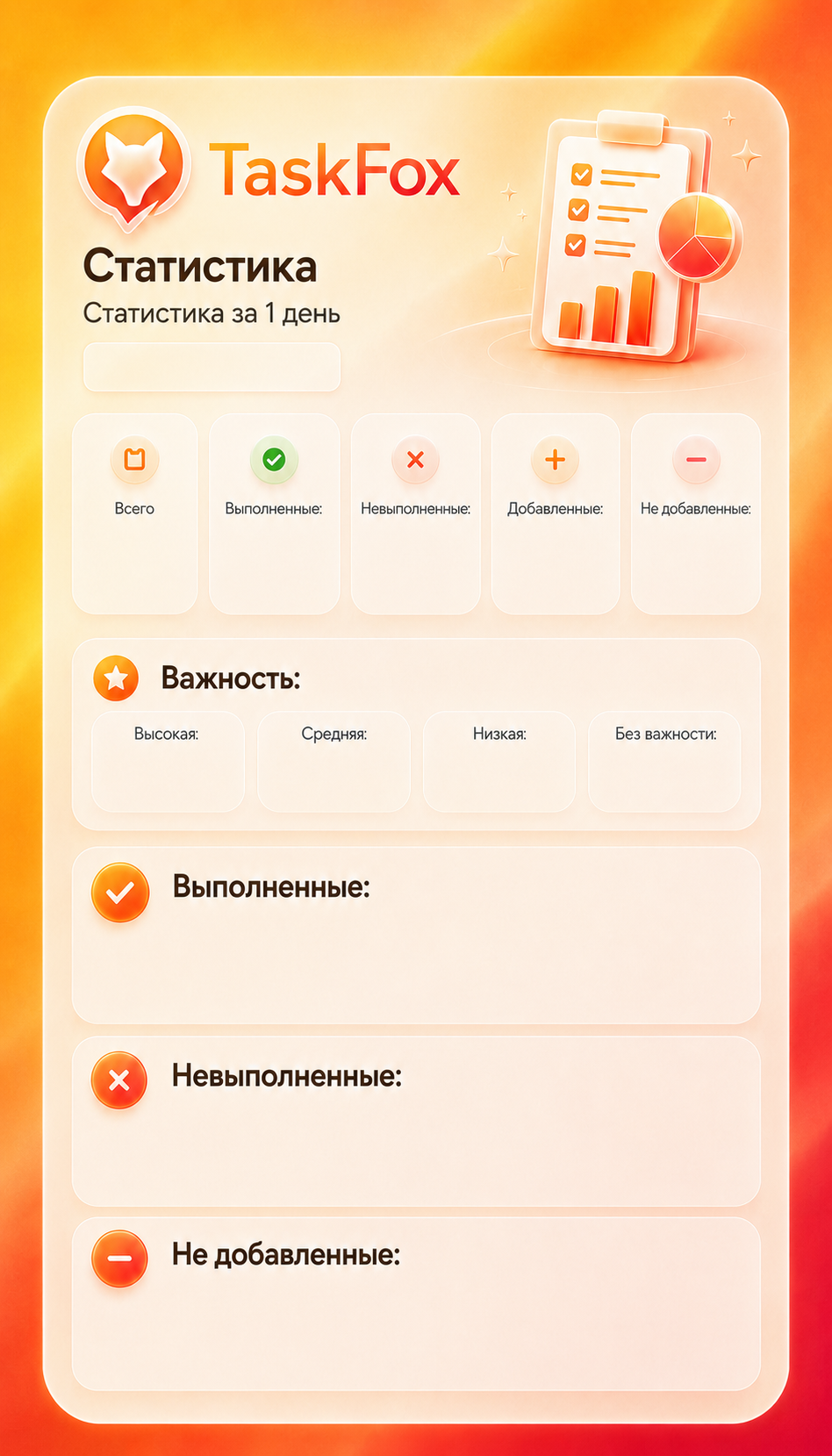 Пример отчёта TaskFox